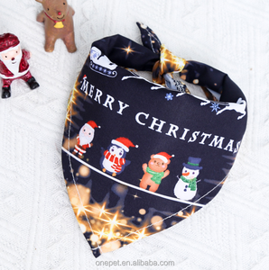 Custom <b>Christmas</b> Bandana Holiday Pet Dog <b>Scarf</b> Personalized Festive Printed Outdoor Silk Wholesale - Product Image 4