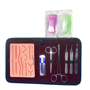 Medic Instruments High Simulation Pre-Cut Silicone <b>Suture</b> Pad Stainless Steel Surgical <b>Suture</b> <b>Kit</b> for Medical Training - Product Image 1