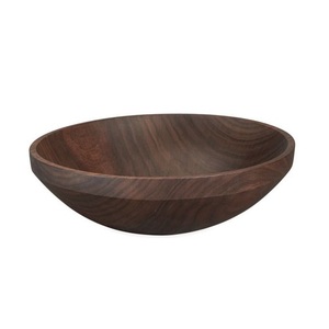 Tazón Grande de Madera Rústico Hecho a Mano para Servir Fruta, Ensalada, Pasta, Arroz, Pan, Bocadillos y Comidas Familiares - Product Image 2