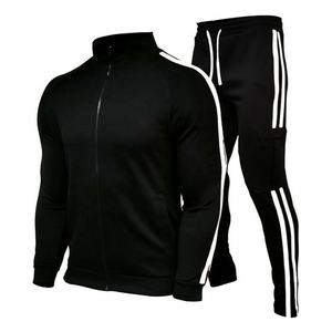 Service OEM 2026, Ensemble de survêtement sportif noir en polyester pour homme et femme, idéal pour la course et l'entraînement, personnalisable, 2 pièces - Product Image 5