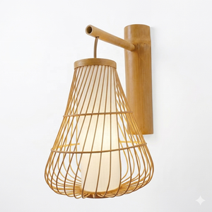 Grande lampe suspendue en rotin tressé à la main, style moderne, pour salle à manger, restaurant - Product Image 5