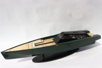 WALLY POWER 118 Modèle de bateau rapide en bois peint, personnalisable, de qualité supérieure, fabriqué à la main, avec taille sur mesure