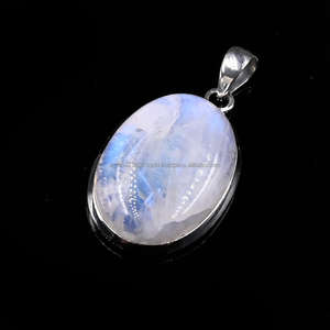 Colgante de Plata de Ley 925, joyería étnica hecha a mano, colgante de piedras preciosas reales, regalo de aniversario para mamá, colgante Vintage - Product Image 3