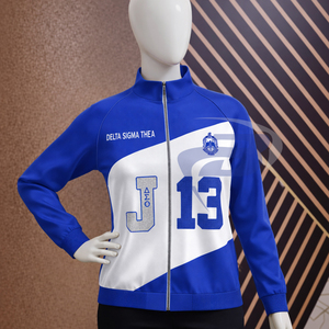 Delta |   Sigma |   Chaqueta Bomber Theta Sorority para Mujer, Chaqueta de Invierno con Letras Griegas DST Sorority - Product Image 1