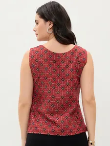 Blusa de Algodón con Estampado Floral Indie de Alta Costura para Mujer, Ideal para Oficina, Bodas y Fiestas Casuales, Disponible a Precio de Mayoreo - Product Image 3