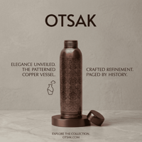 OTSAK Bouteille d'eau bien-être portable vintage en cuivre gravée noire Dr Oreo, écologique, grande capacité, 950 ml 32 oz, personnalisable