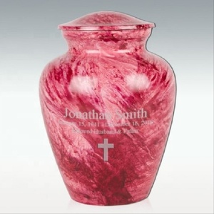 Urna Funeraria de Latón Sólido de Primera Calidad, Estilo Europeo, Color Rojo Puro, Garantía de 3 Años, Ecológica y Competitiva - Product Image 1