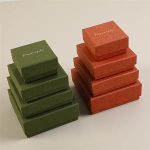 Caja de Joyería Fina con Logotipo Personalizado, Forro de Terciopelo y Cartón, Color Personalizado, Embalaje de Regalo Multitamaño para Almacenamiento de Joyas - Product Image 2