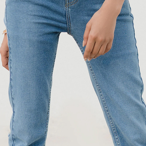 High Waist Womens Flare <b>Denim</b> Jeans Blue <b>Stretch</b> Bootcut Pants Slim Fit Casual Bell Bottom Trouser - Product Image 4