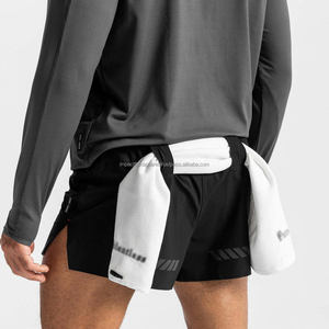 Pantalones Cortos Deportivos de Compresión para Hombre, de Cintura Alta, Secado Rápido, Transpirables, Impermeables, con Bolsillos para Correr y Hacer Ejercicio - Product Image 4