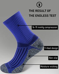 Chaussettes de sport montantes personnalisées pour hommes, en coton tricoté 100%, résistantes à la transpiration, pour l'entraînement, imprimées, blanc et noir, collection automne - Product Image 6