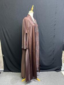 Mejor abaya estilo Dubái, tradicional islámica para mujer, abaya saudí de primavera, poliéster transpirable, largo hasta el tobillo, musulmana - Product Image 5