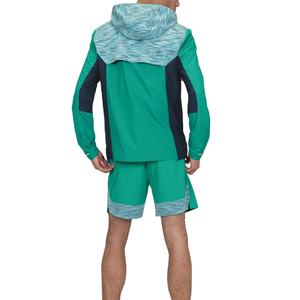 Ensemble coupe-vent unisexe personnalisé en coton 100% anti-UV avec capuche et cordon de serrage, léger et à séchage rapide pour la course en extérieur - Collection Hiver - Product Image 5