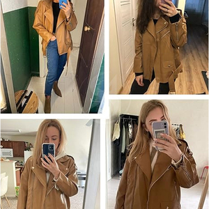 Best Selling Women's <b>Sheep</b> <b>Skin</b> <b>Jacket</b> Slim Fit Plain Design Customizable Casual Wear Windproof Eco-Friendly Nylon for Wholesale - Product Image 6