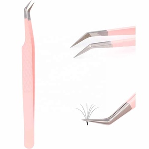 Anti-Static Stainless SteelVolume Lash Tweezers for Beauty and Personal Car - Product Image 1