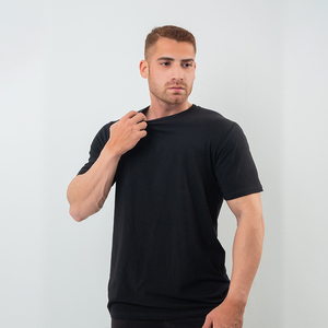 เสื้อยืดเจอร์ซีย์ผู้ชายแบบเรียบ สีพื้น ผ้าฝ้าย 100% น้ำหนัก 180 กรัม ทรงปกติ แขนสั้น คอกลม ระบายอากาศได้ดี แห้งเร็ว แบบรัดรูป - Product Image 2