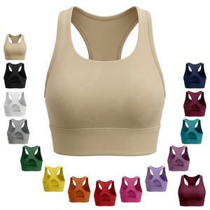 Fitness Gym Yoga Seamless High Impact Sports <b>Bra</b> Custom Made Running Workout Padded Racerback Breathable <b>Stretch</b> Sports <b>Bra</b> - Product Image 1