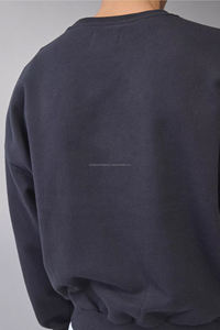 Sweat-shirt d'hiver pour homme, col rond, coupe classique, en coton/fibre de bambou, tricoté, uni, décontracté, minimaliste, séchage rapide, 370g - Product Image 6