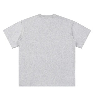 เสื้อยืดคอกลมแขนสั้นทรงปกติสีเบจสำหรับผู้ชาย ผ้าฝ้ายเจอร์ซีย์ 100% สไตล์ลำลอง สีพื้น พิมพ์ลายดิจิทัล ระบายอากาศได้ดี - Product Image 4
