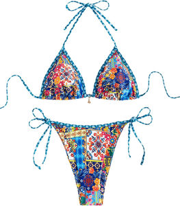 Nouveaux ensembles de bikinis pour femmes au design personnalisé, best-sellers, couleur unie, matière unie, pour adultes - Product Image 1