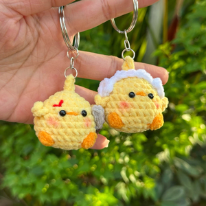 Soft Wool Crochet Keychain Mini Animal Doll <b>Key</b> <b>Ring</b> Handmade Gift Made In Vietnam - Product Image 1