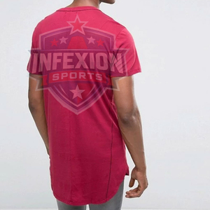 Camiseta de Manga Corta Gris para Hombre, Cuello Redondo, Corte Regular, Ribete en Contraste, Color Sólido, Informal, Tejido de Punto Jersey, Algodón - Product Image 4