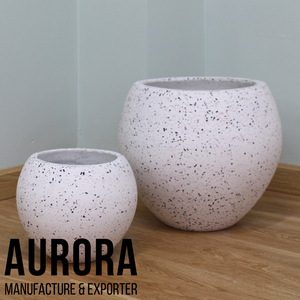 Pots et jardinières décoratifs en béton et ciment pour la maison et le jardin, pots en céramique du Vietnam avec impression de logo gratuite - Product Image 2