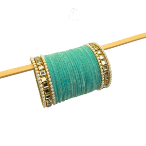 SHOPPIST INTERNATIONAL Trendy Fashion 24-Piece Women's Stainless Steel Silver Plated Eco-Friendly Colorful Stylish <b>Bangles</b> - Product Image 1