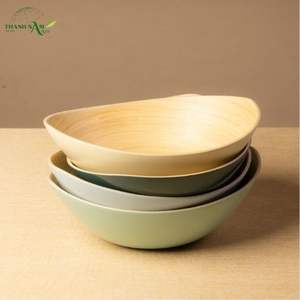 Tazón de Bambú Prensado en Forma de Barco con Acabado Mate, Ecológico, Hecho a Mano, Ligero, para Fiestas - Product Image 6