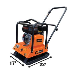 Compattatore a Piastra Vibrante da 3400 libbre con Motore da 6,5 HP TMG PC90 Diesel/Benzina/Elettrico Pronto per l'Uso Edile - Product Image 5