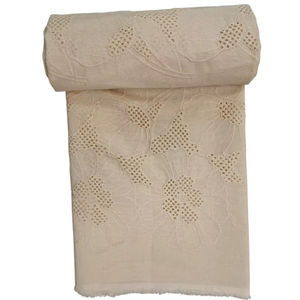 Tela de Algodón Ligera y Transpirable de Alta Calidad con Bordado Schiffli para Vestidos de Fiesta Nupcial para Niñas - Product Image 1