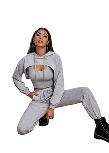 Custom Manufacturer designs solid two piece set hooded jacket <b>pants</b> with Global Supply reach and Factory Direct pricing. - Product Image 2