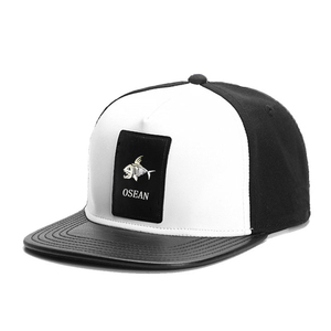 CER Embroidery Snapback Cap Black <b>White</b> Street Style Unisex 3D Logo Casual <b>Hat</b> Adult 58-60CM - Product Image 2