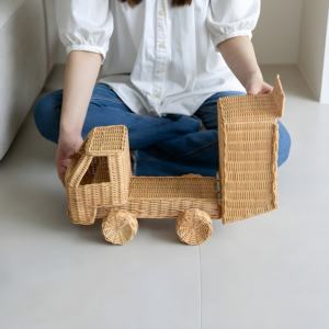 Camión Monstruo de Juguete de Ratán Ecológico al por Mayor para Niños, Juguetes Hechos a Mano para Niños - Product Image 5