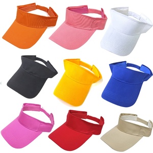 Nouvelles casquettes de soleil jaunes unisexes, visières de protection UV pour femmes et hommes, casquettes de tennis, de baseball, de golf en gros - Product Image 1