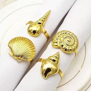 Anneau de serviette en métal durable pour la table de restaurant, le service de banquet de mariage et la décoration d'événements - Product Image 2