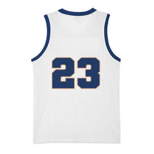 Maillot de basket-ball pour les matchs de ligue compétitive, sans manches, col rond, tissu résistant, professionnel - Product Image 3