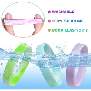 Braccialetti in Silicone Monocolore, Set da 20 Pezzi, Bracciali Elastici in Gomma Colorata per Donne, Uomini, Adolescenti, Regalo - Product Image 2