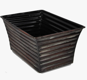 Maceta de Metal galvanizado más bonita para uso en interiores Maceta de cubo galvanizado de forma cuadrada Hotel hogar y jardín - Product Image 2