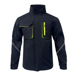 Veste Softshell Haute Visibilité Noire Imperméable Réfléchissante pour Travaux en Extérieur - Product Image 1