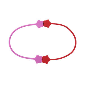 สายหูฟังแม่เหล็กนีโอดีเมียมแบบหนีบสายซิลิโคนไฟฟ้ารูปดาวออกแบบได้ตามต้องการ - Product Image 4