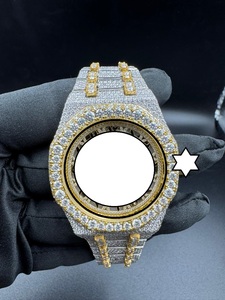 Reloj ZAWO HOUSE con Diamantes Moissanite para Mujer, Estilo Vintage, Analógico, Movimiento Mecánico de Acero Inoxidable, Correa de Silicona, Cristal, Estilo Hip Hop, Automático - Product Image 2