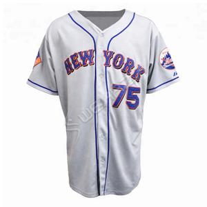 Maillot de baseball personnalisé par sublimation, respirant, en polyester, tissu maillé ample, logo OEM, grande taille, antibactérien, séchage rapide - Product Image 1