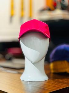 Gorra de Béisbol Rosa de 6 Paneles, Diseño Sólido, Lona, Ajustada, Unisex, Casual, para Exteriores, Primavera/Verano, Talla Adulto 58-60CM - Product Image 3