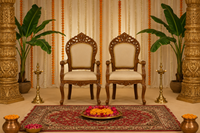 Mandap de mariage sud-indien pour la décoration du Muhurtham, Mandaps de mariage tamil majestueux, Mandapam Kalyanam rond abordable pour mariage du sud