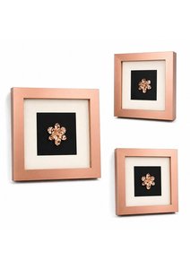 Marco de Flores de Orquídea Natural Chapado en Oro Rosa de 18K de Primera Calidad, Decoración Moderna para el Hogar, Multifuncional, para Montar en la Pared, Decoración para Eventos de Bautismo - Product Image 3