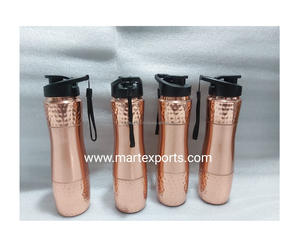 Bouteille en cuivre pour l'hydratation quotidienne Stimulation de l'énergie Digestion Renforcement de l'immunité Pureté ancienne-Bouillir Applicable - Product Image 4