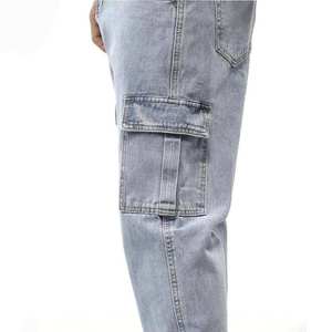 Pantalones Vaqueros de Mezclilla para Hombre, Pantalones Casuales de Mezclilla, Corte Ajustado, Estilo Urbano, en Oferta - Product Image 4