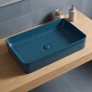 WC monobloc Vistaar Iconic vert paon, en céramique, à siphon, double chasse, design écologique pour salles de bain extérieures modernes - Product Image 6