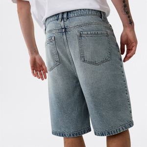 Short en jean confortable et jeune pour homme, séchage rapide, 240 GSM, idéal pour l'entraînement et la course, collection été – Nouvelle promotion ! - Product Image 2